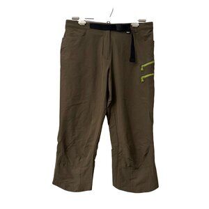 Millet Hiking Outdoor Drynamic Transfer Series Olive Green Crop Pants Mens Large